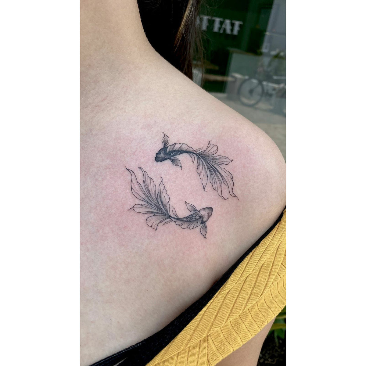Delicate Flower Branch Temporary Tattoo