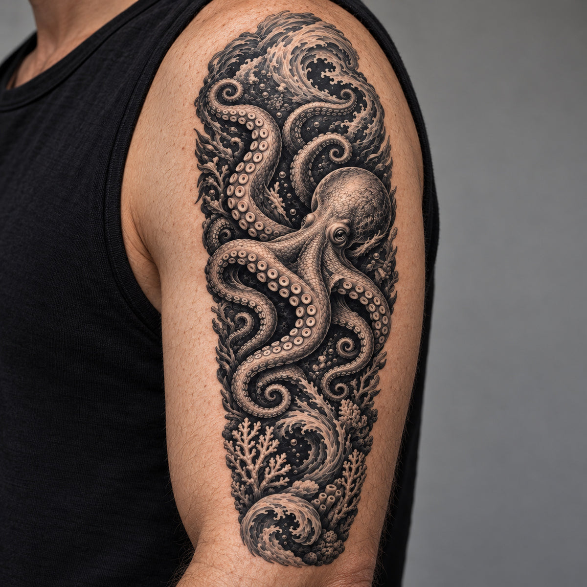 Octopus Temporary Tattoo