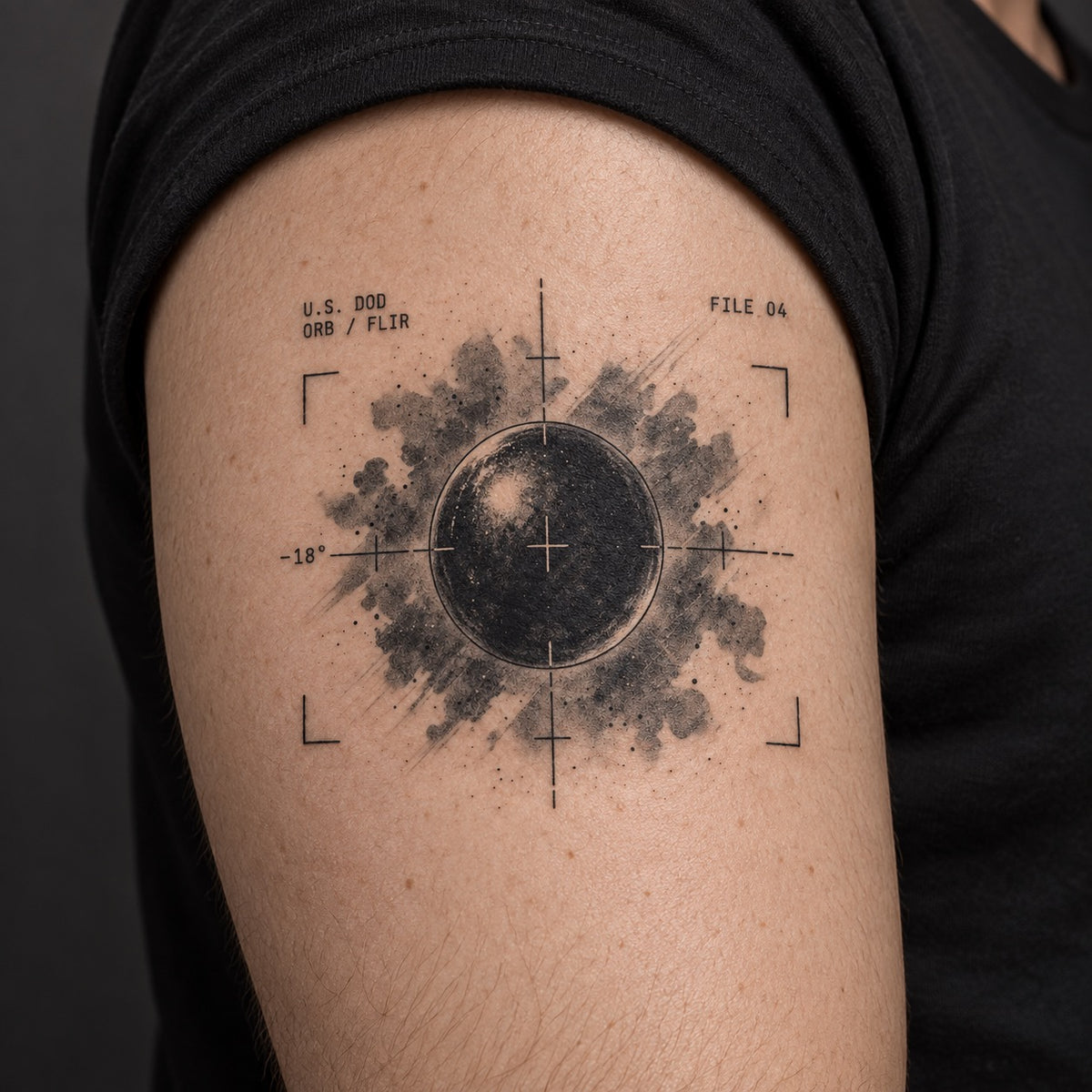Sphere Orb Temporary Tattoo