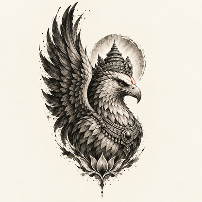 Garuda Temporary Tattoo