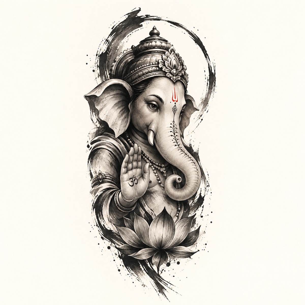 Ganesha Temporary Tattoo