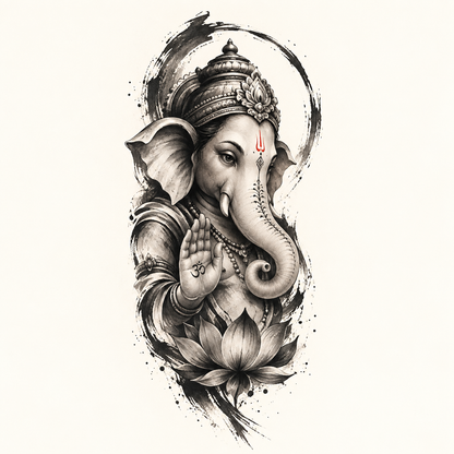 Ganesha Temporary Tattoo