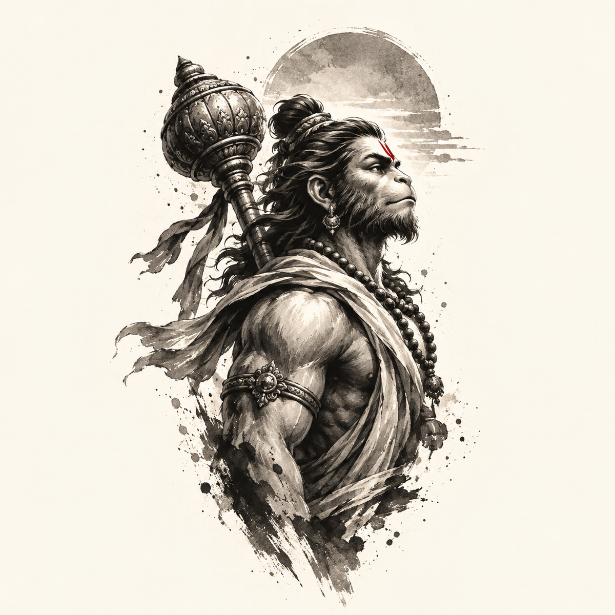 Hanuman Temporary Tattoo
