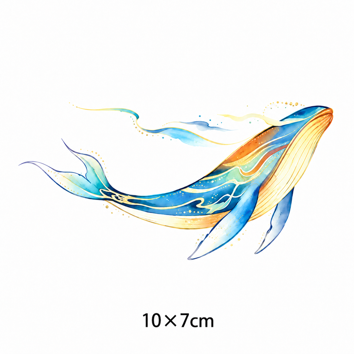 Whale Temporary Tattoo