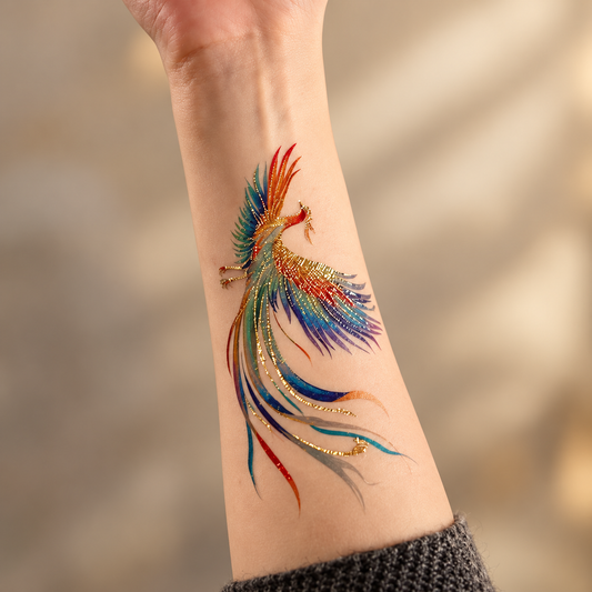Phoenix Temporary Tattoo