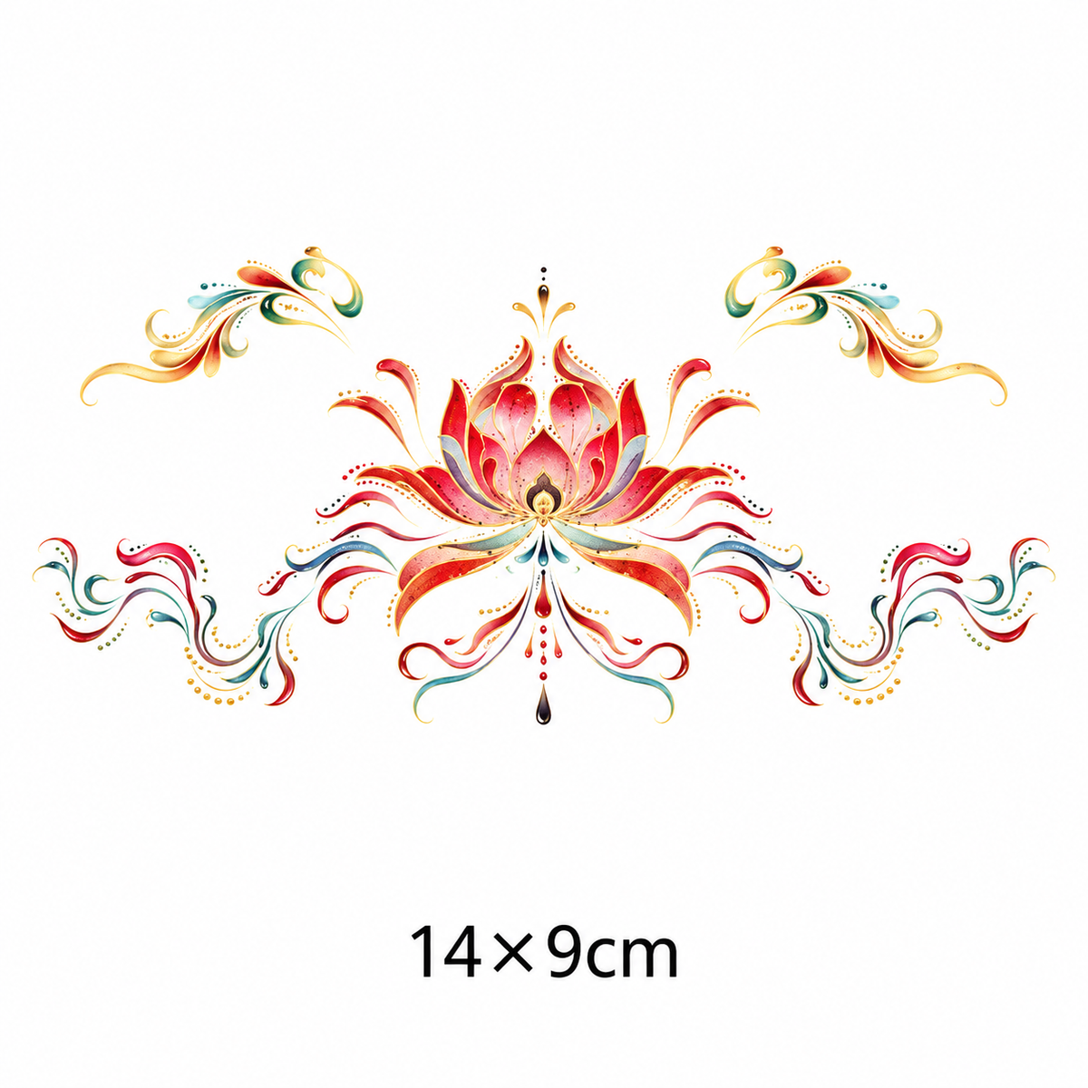 Lotus Flower Temporary Tattoo