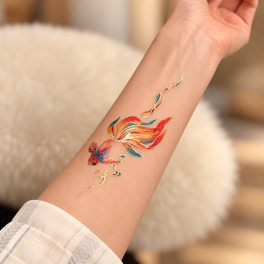 Goldfish Temporary Tattoo