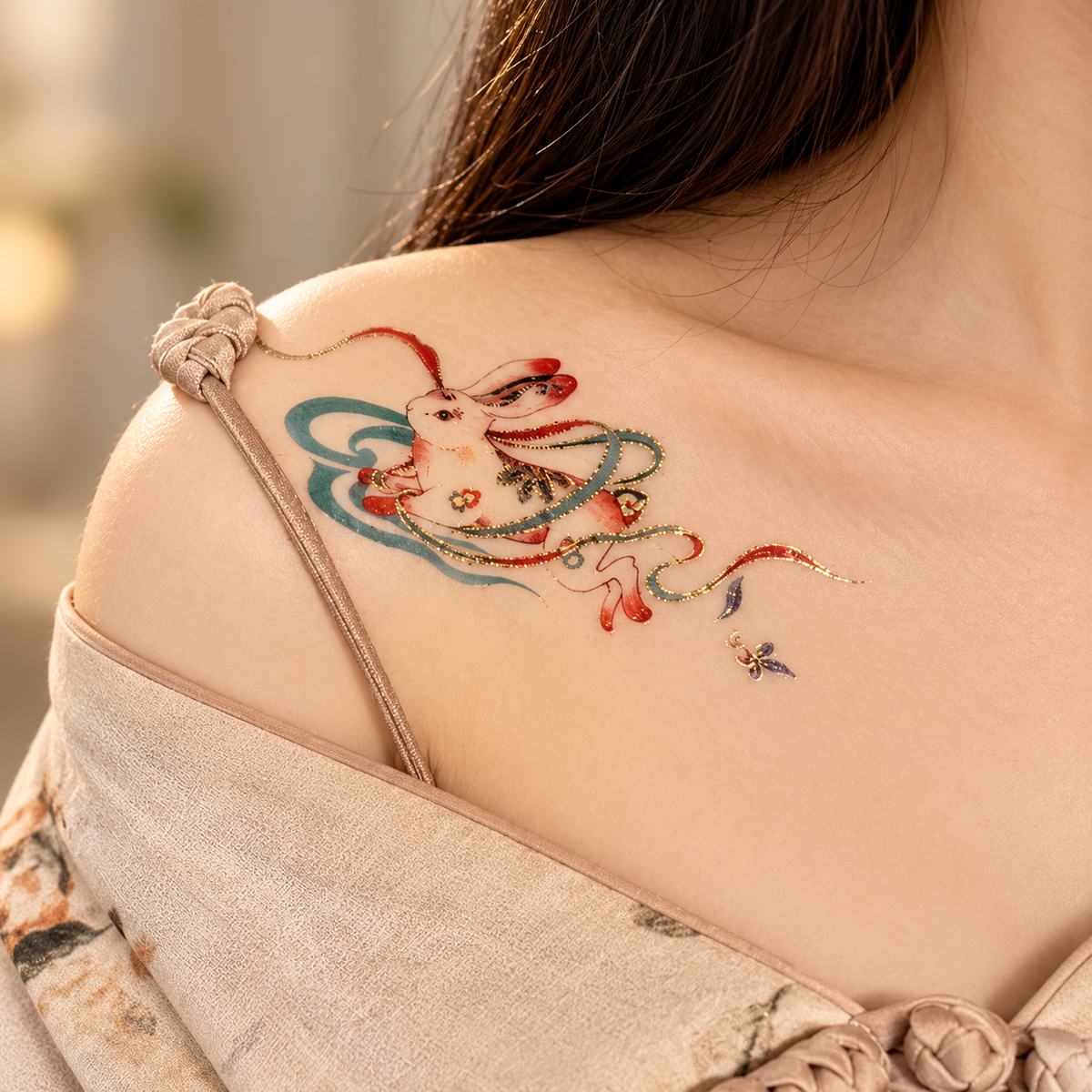 Rabbit Temporary Tattoo