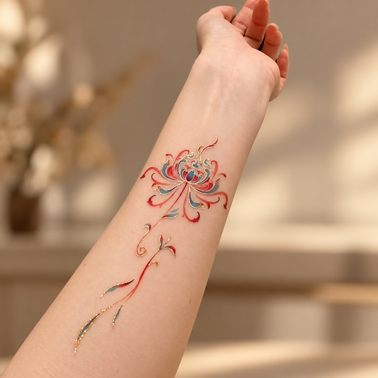 Floral Vine Temporary Tattoo