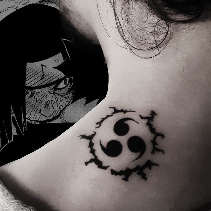 Anime Sharingan Eye Temporary Tattoo