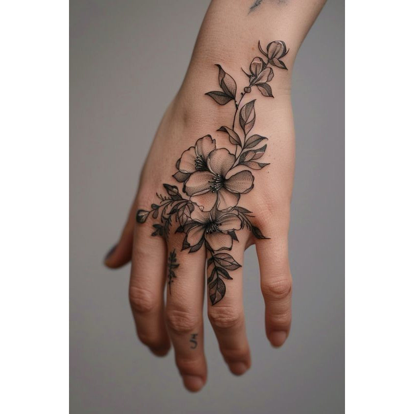 Leopard Print Patch Temporary Tattoo