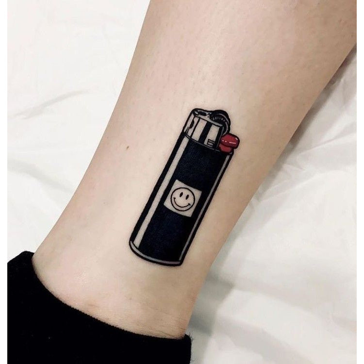 Lighter Temporary Tattoo Design | Superink Lab