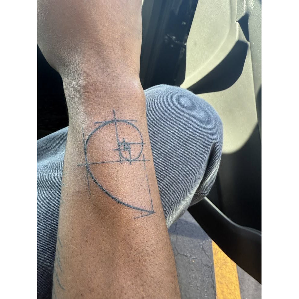 Compass Tattoo Temporary Tattoo