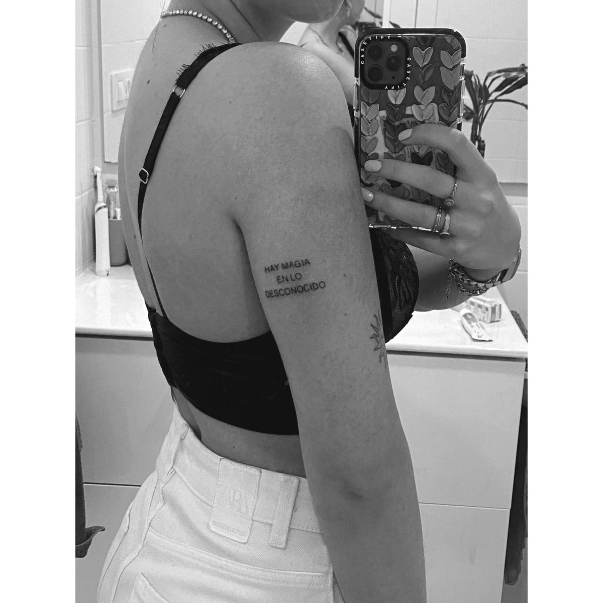 Minimal Shoulder Temporary Tattoo