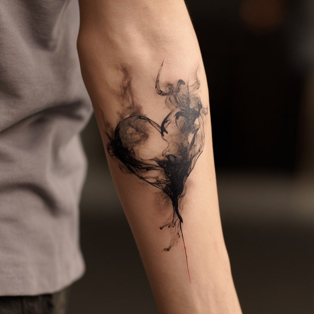 Dark Skull Tattoo Temporary Tattoo