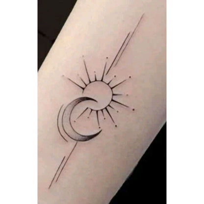 Moon Phases Temporary Tattoo Set