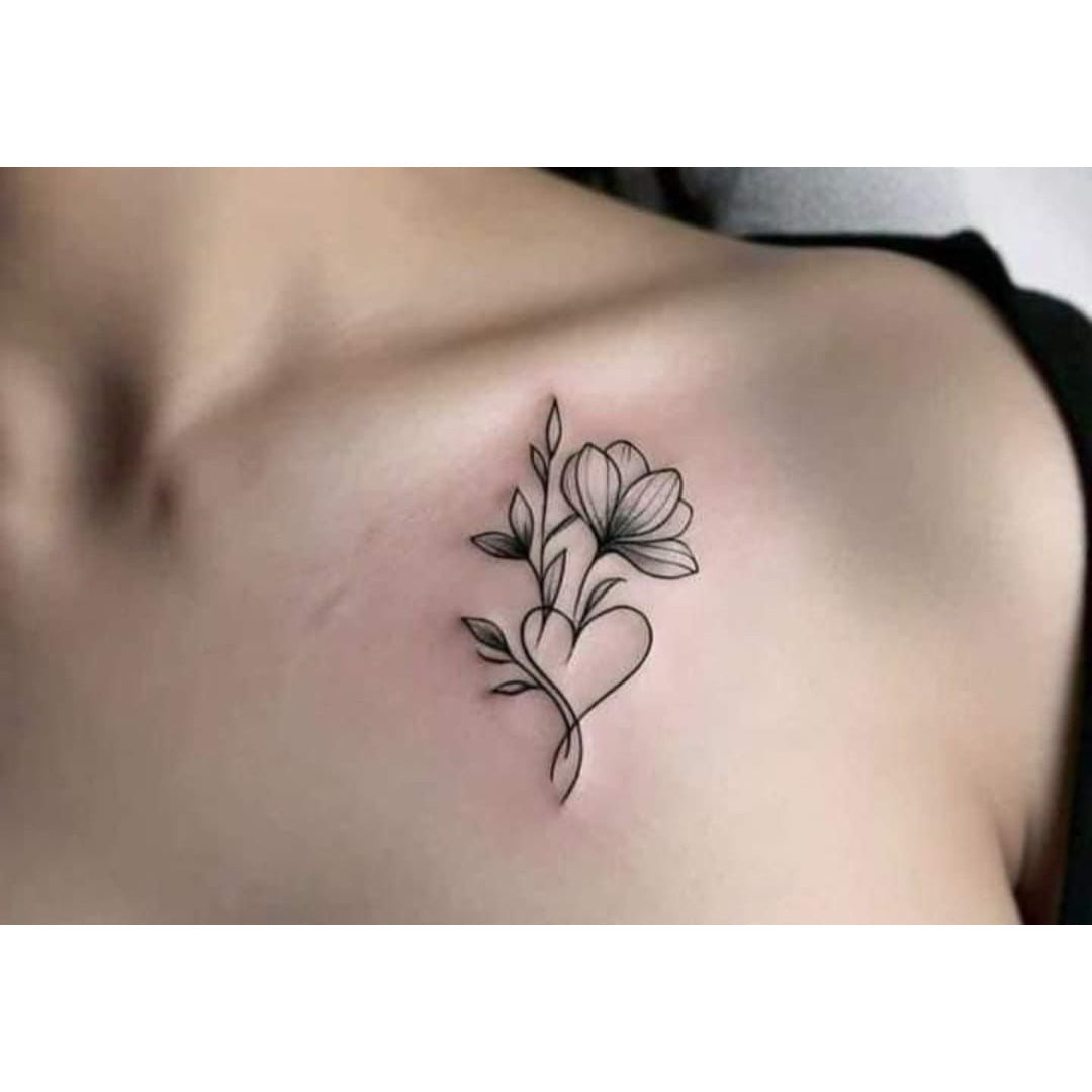 Rose Stem Temporary Tattoo