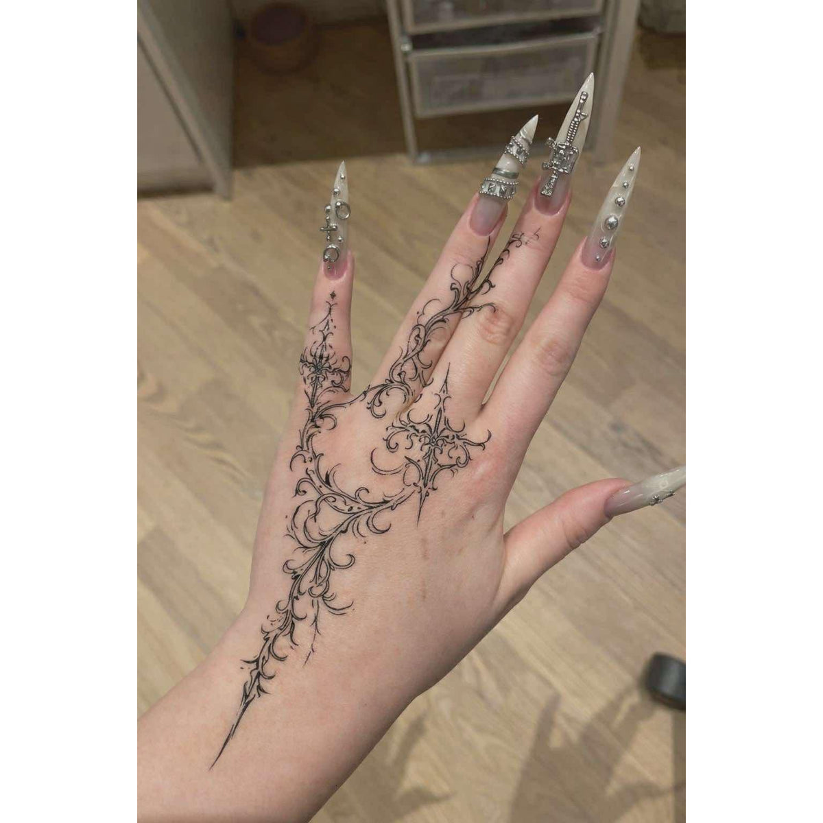 Black Butterfly Temporary Tattoo