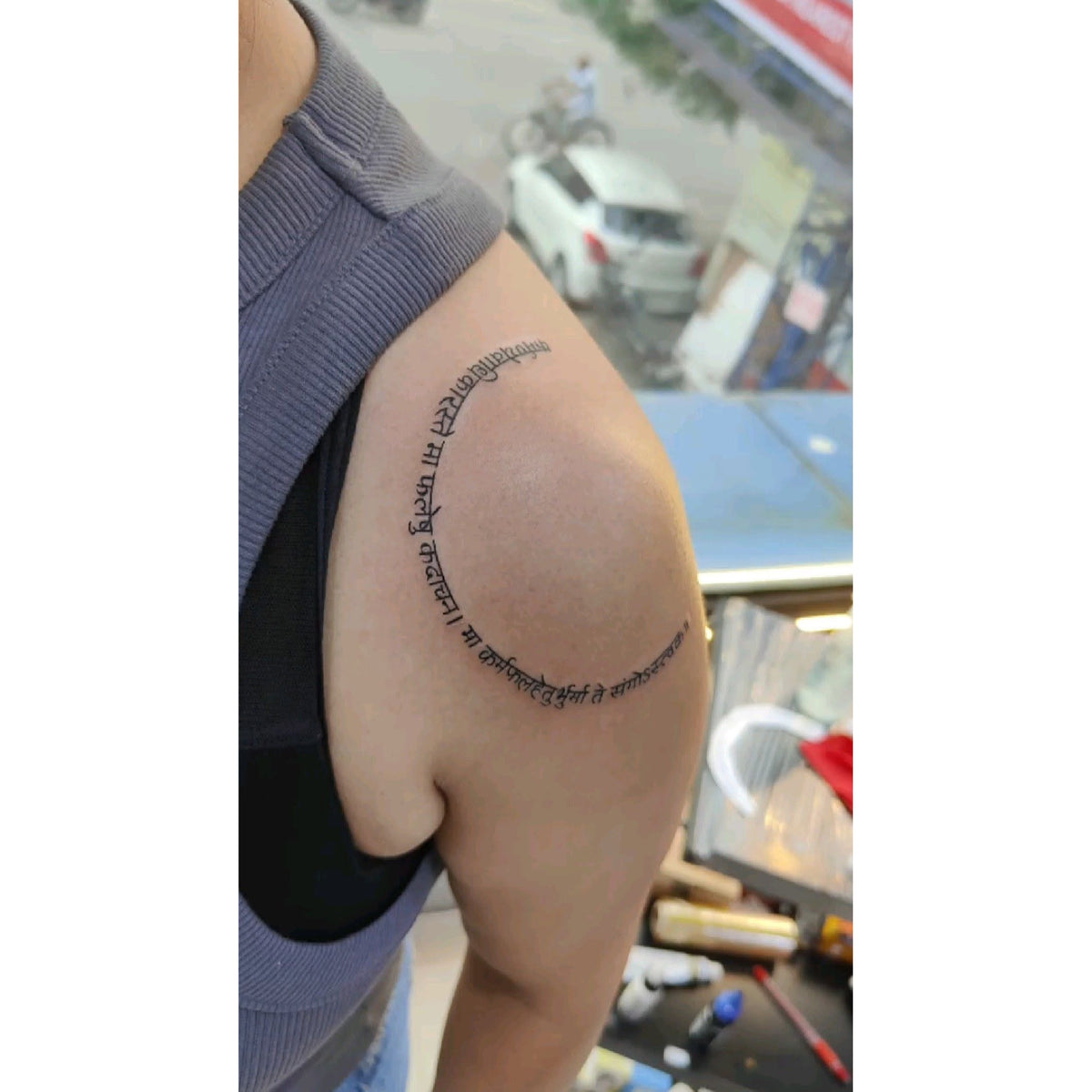 Forearm Quote Temporary Tattoo