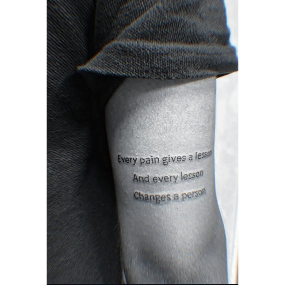 Minimal Text Tattoo | Superink Lab