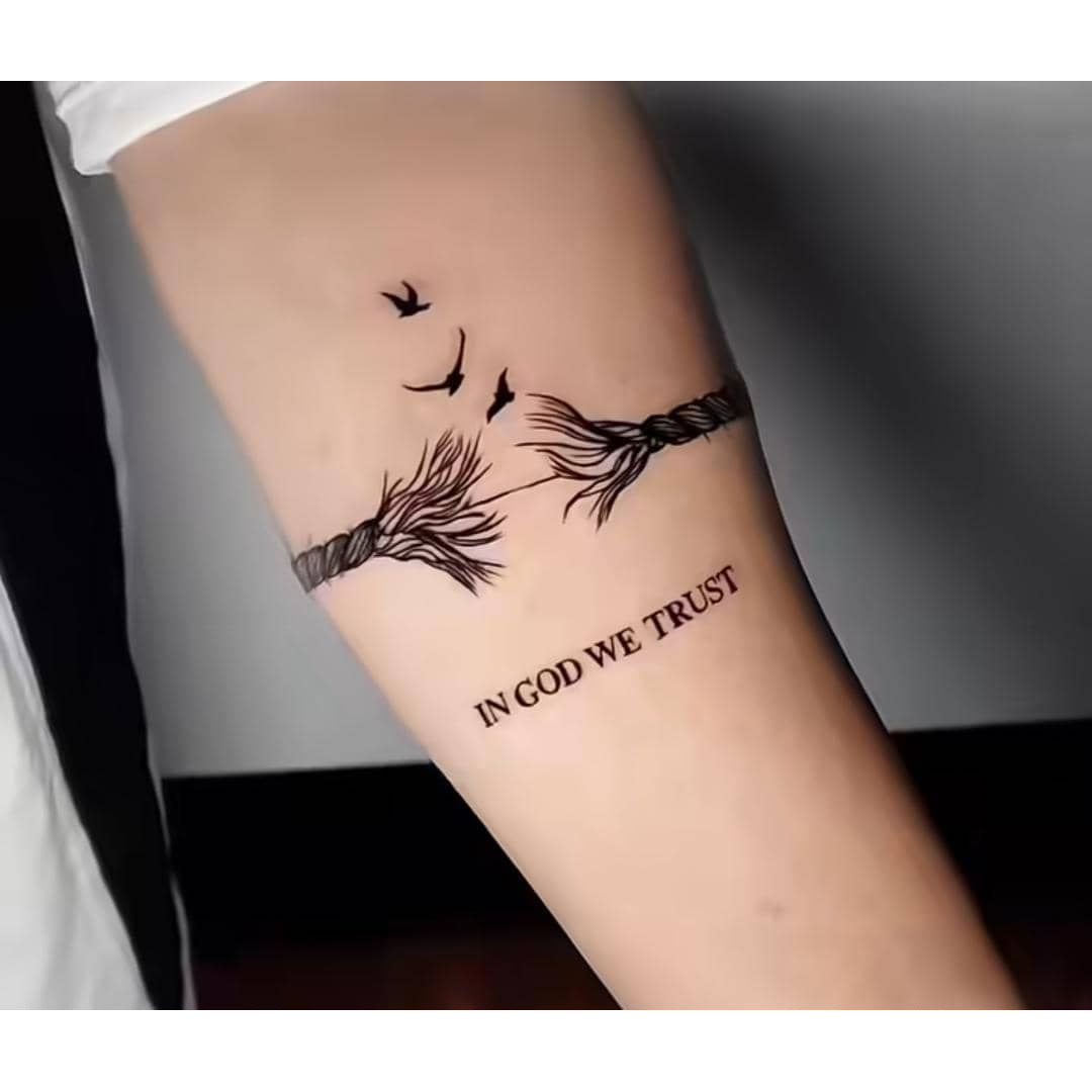 Branch Quote Temporary Tattoo