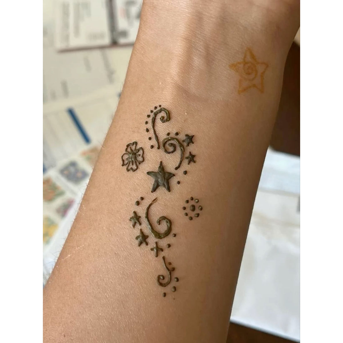 Hip Script Temporary Tattoo