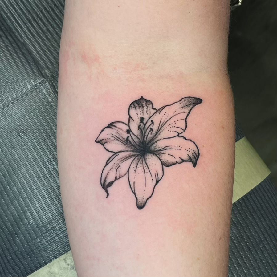 Hibiscus Flower Temporary Tattoo