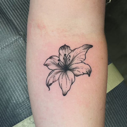 Hibiscus Flower Temporary Tattoo