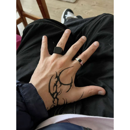 Heart Line Temporary Tattoo