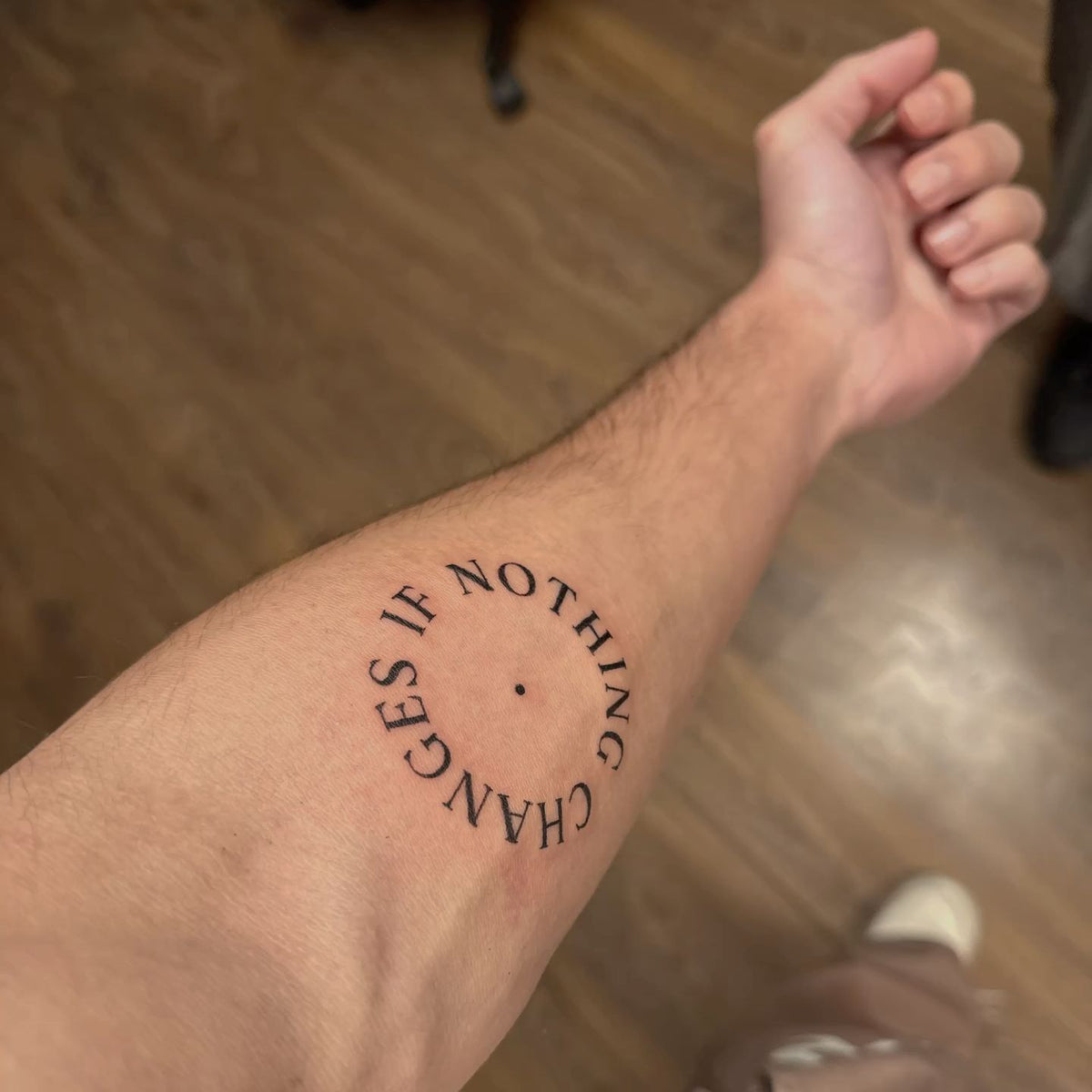 Hand Script Temporary Tattoo