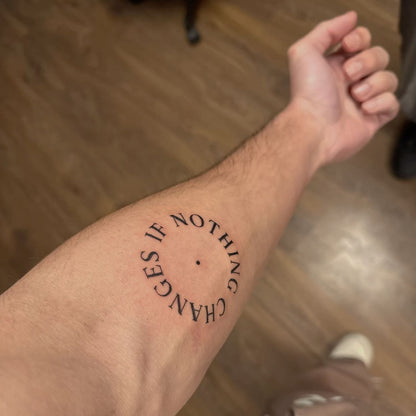 Hand Script Temporary Tattoo