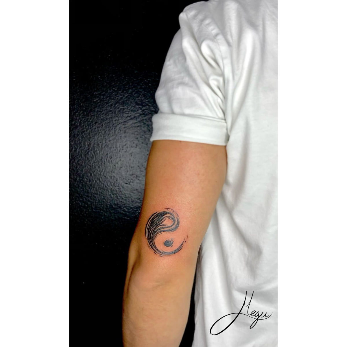 Yin Yang Koi Temporary Tattoo