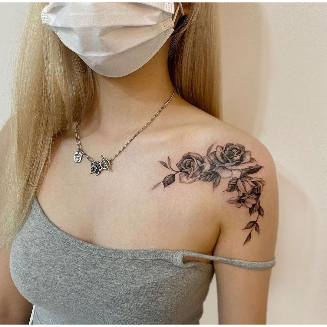 Floral Swirl Temporary Tattoo