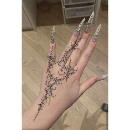 Ornamental Hand Vine Temporary Tattoo