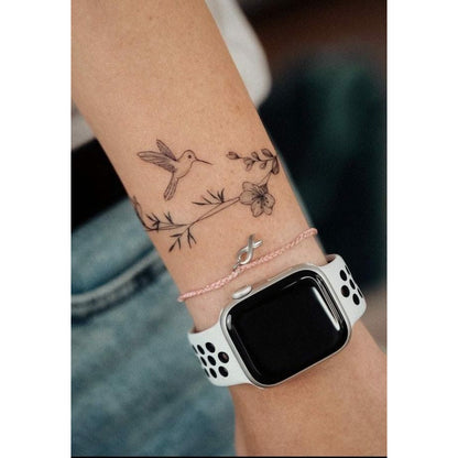 Floral Watch Temporary Tattoo