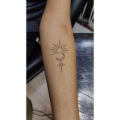 Sun Compass Temporary Tattoo