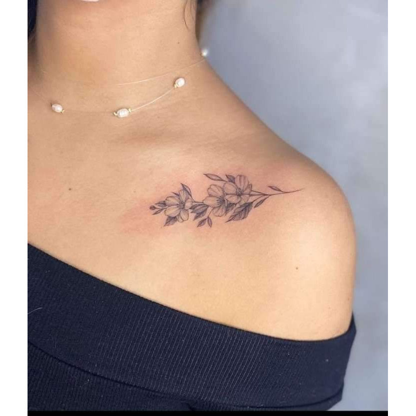 Fine Line Branch Temporary Tattoo