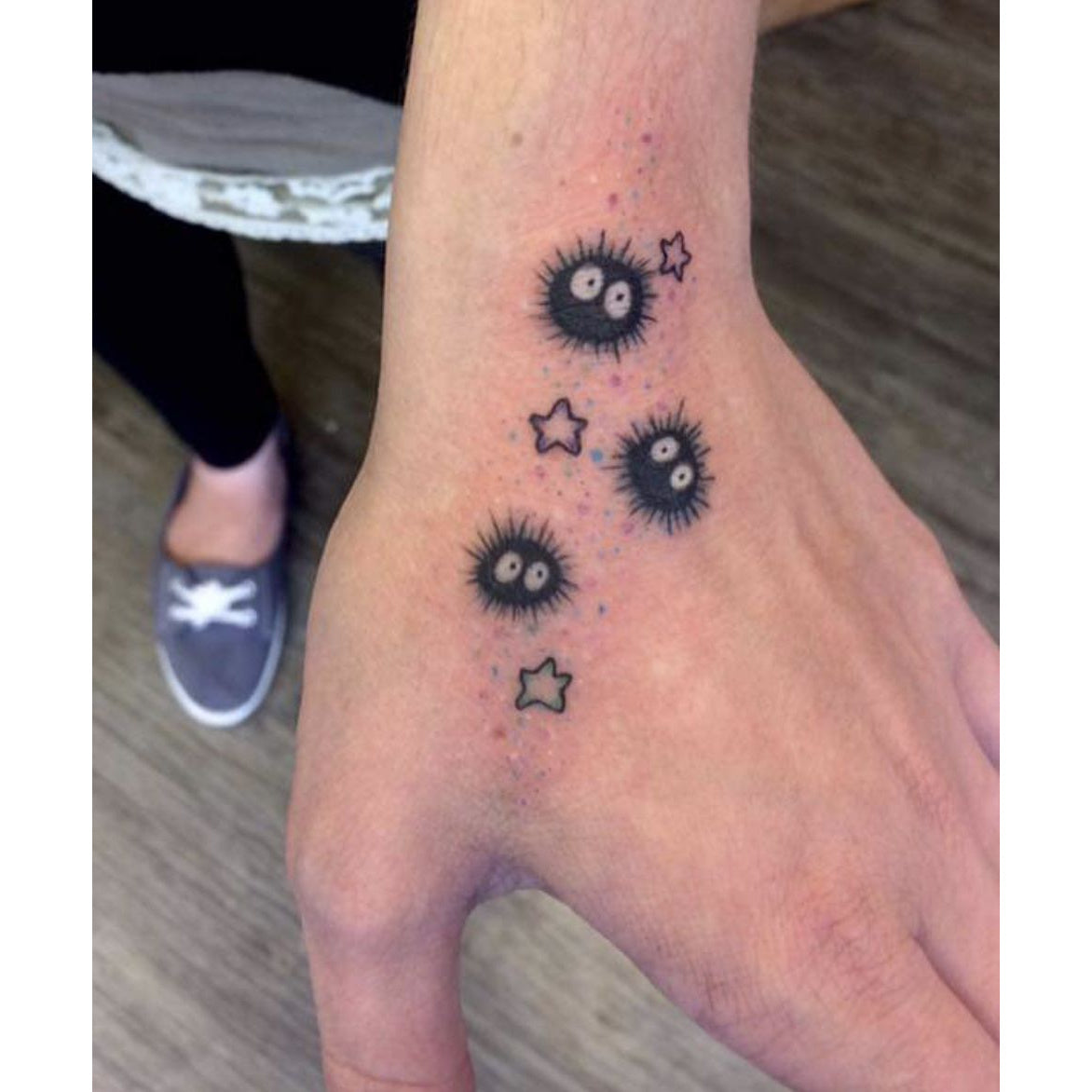 Planet and Star Cluster Temporary Tattoo