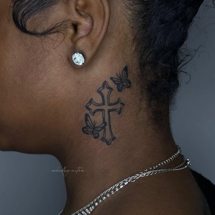 Peony Branch Temporary Tattoo