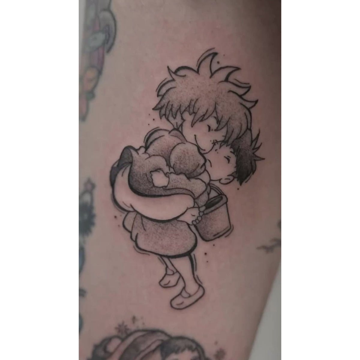 Cute Flower Girl Temporary Tattoo