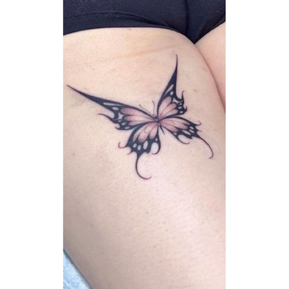 Ornamental Lettering Temporary Tattoo