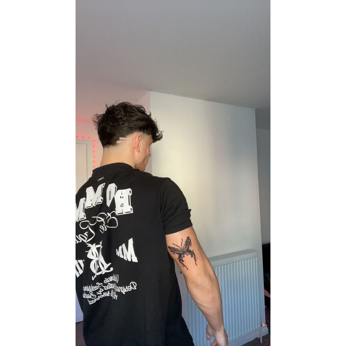 Back Text Design Temporary Tattoo