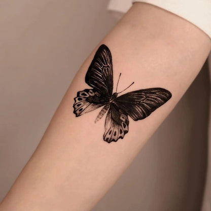 Cat and Flowers Temporary Tattoo – Floral Cat Design
