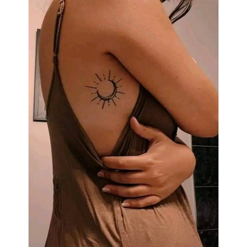 Sun and Vine Temporary Tattoo