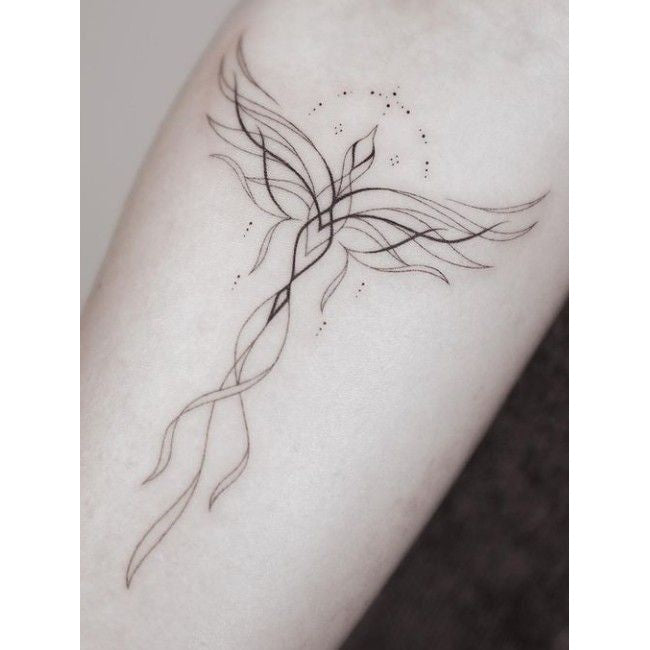 Abstract Line Art Temporary Tattoo