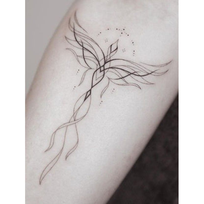Abstract Line Art Temporary Tattoo