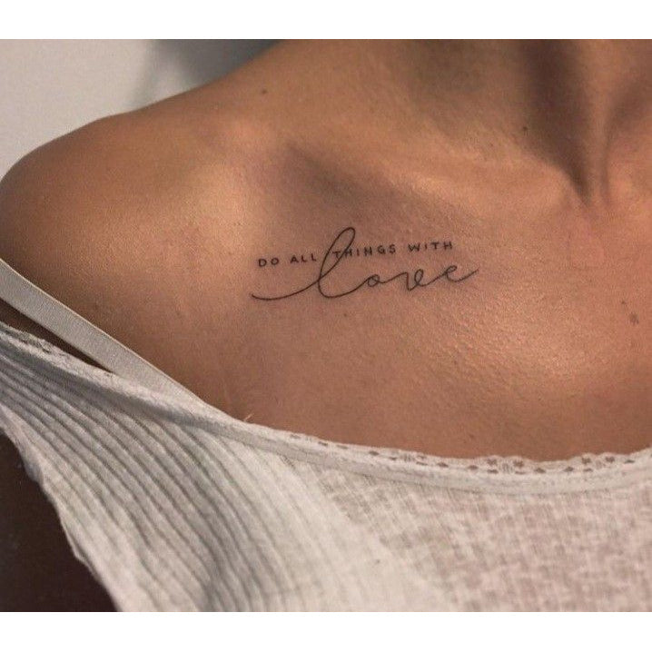 Signature Script Temporary Tattoo