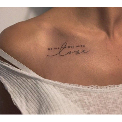 Signature Script Temporary Tattoo
