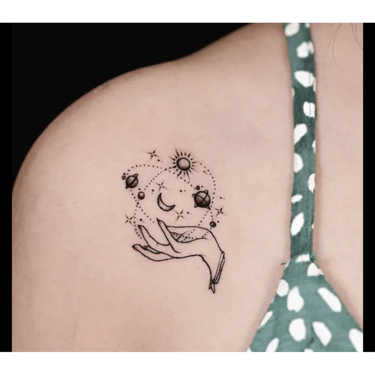 Cute Starry Character Temporary Tattoo