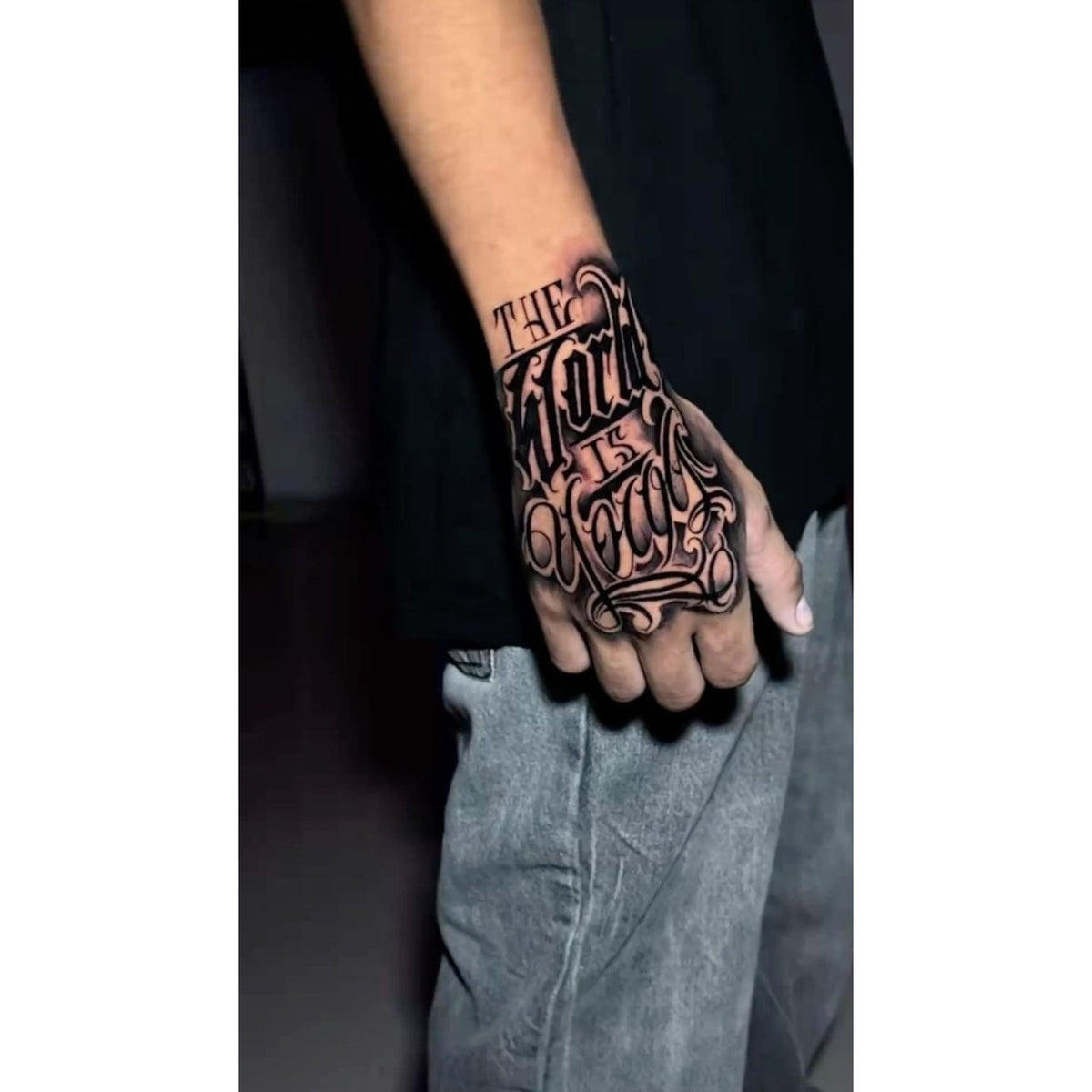Skeleton Hand Temporary Tattoo